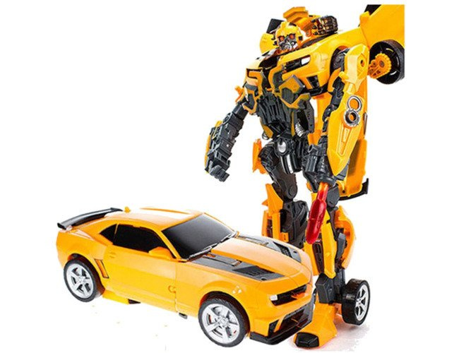 DUŻY AUTO ROBOT 22 cm METAL