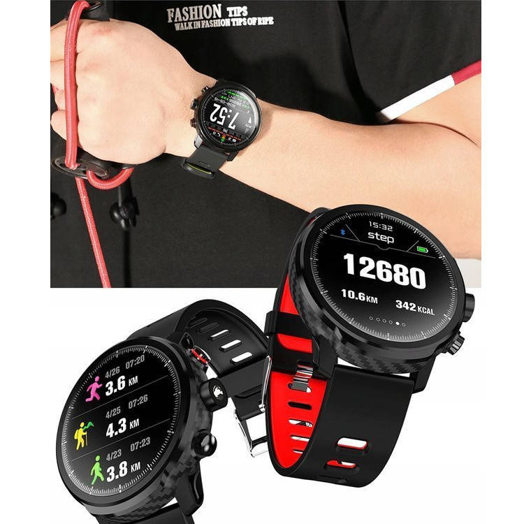 SMARTWATCH ZEGAREK L8 MĘSKI EKG PULS KROKOMIERZ