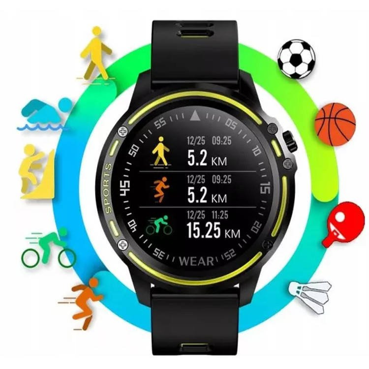 SMARTWATCH ZEGAREK L8 MĘSKI EKG PULS KROKOMIERZ