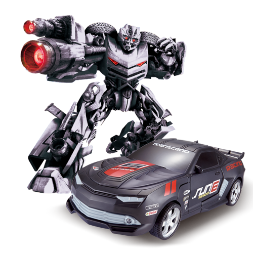 DUŻY ROBOT TRANSFORMER R/C czarny