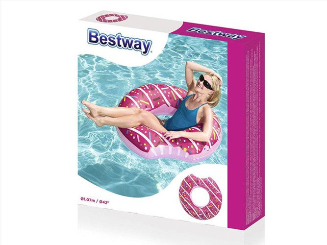 KÓŁKO KOŁO DO PŁYWANIA DONUT 107cm BESTWAY 36118
