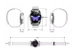 ZEGAREK DAMSKI SMARTWATCH ZŁOTY PULSOMETR KW10