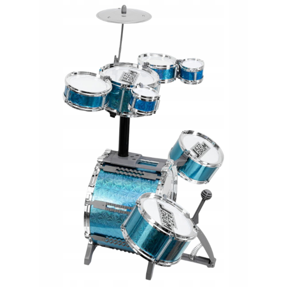 PERKUSJA 8 bębnów, talerz