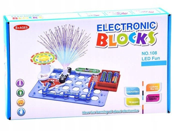 MAŁY ELEKTRONIK ŚWIECĄCY ZESTAW EDUKACYJNY DLA DZIECKA