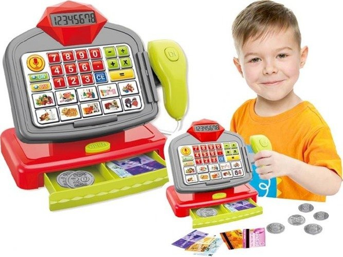 KASA SKLEPOWA DLA DZIECI SKANER FISKALNA DOTYKOWA