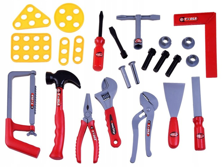 NARZĘDZIA ZESTAW NARZĘDZI MŁOTEK OBCĄŻKI ŚRUBOKRĘT