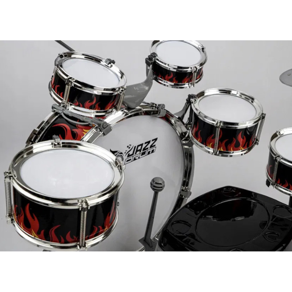 PERKUSJA 6 bębnów, 2 talerze