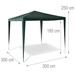Dach na Pawilon PE Altana 3x3m zielony