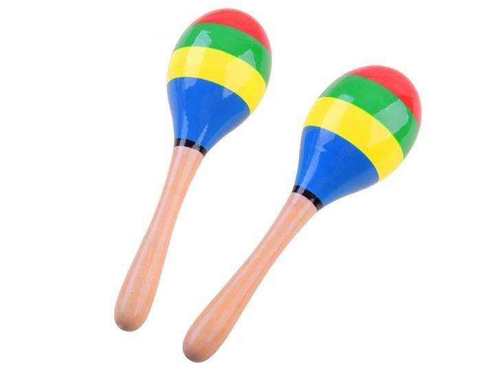 Drewniany zestaw instrumentów 4w1 do zabawy i nauka muzyki