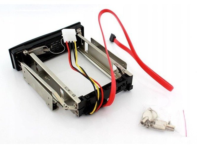 AK184 KIESZEŃ NA DYSK HDD 3,5 5,25 SATA II KLUCZ
