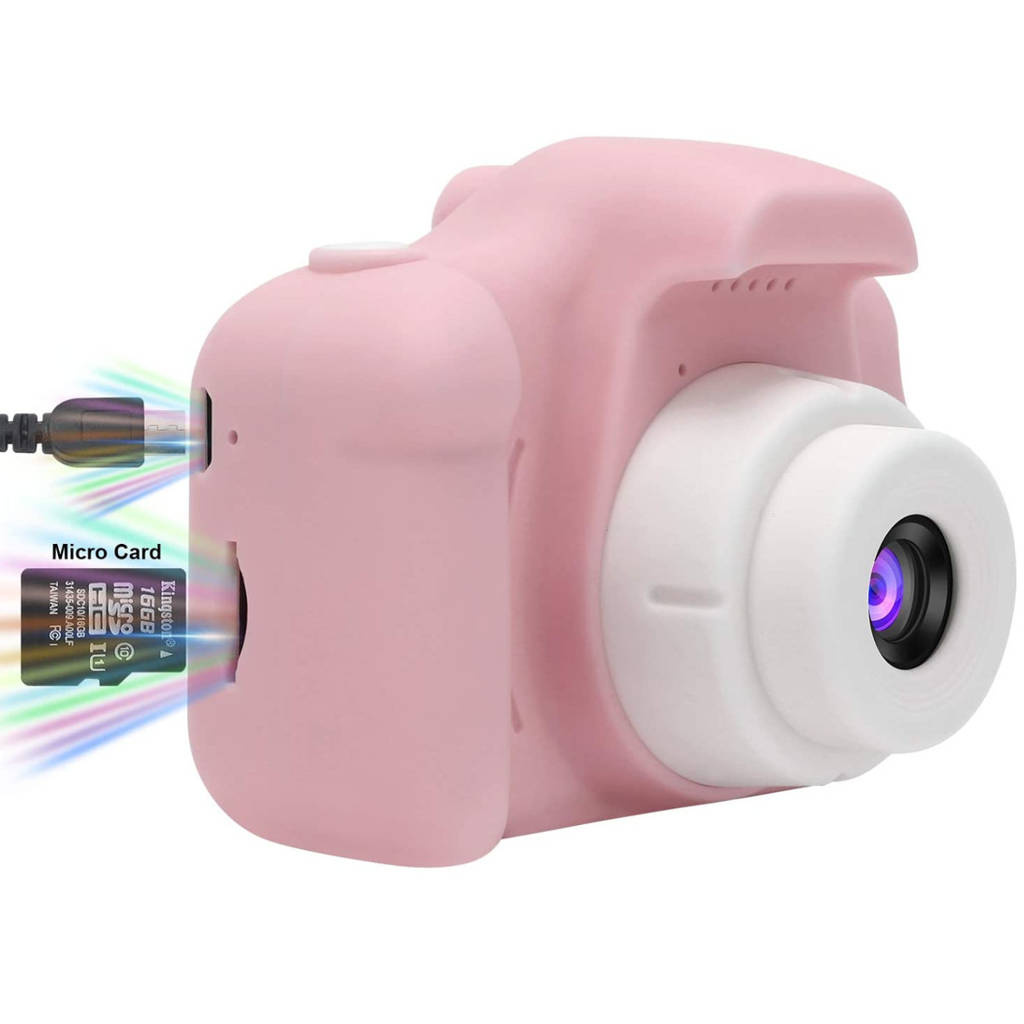 Aparat X2rozowy + karta 32GB
