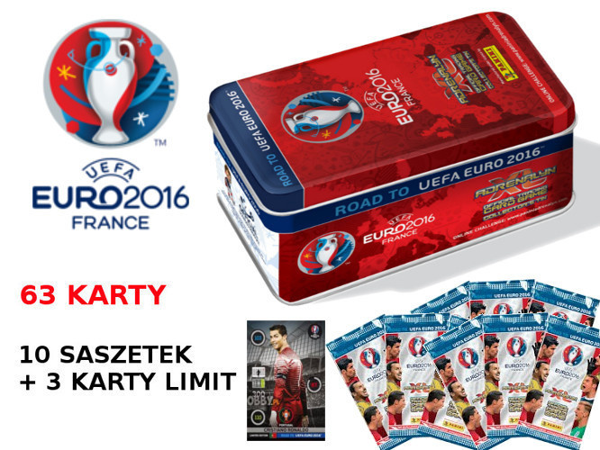 DUŻA PUSZKA UEFA 63 karty ROAD TO EURO