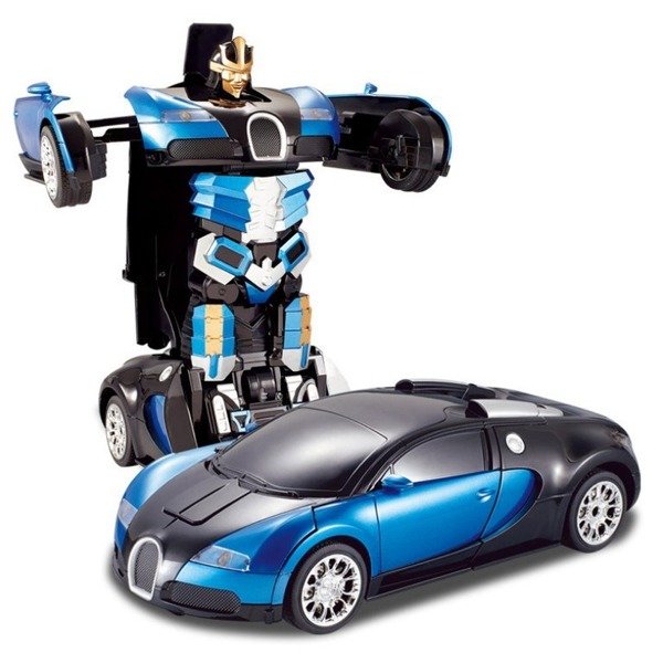 DUŻY ROBOT BUGATTI Autobot niebieski