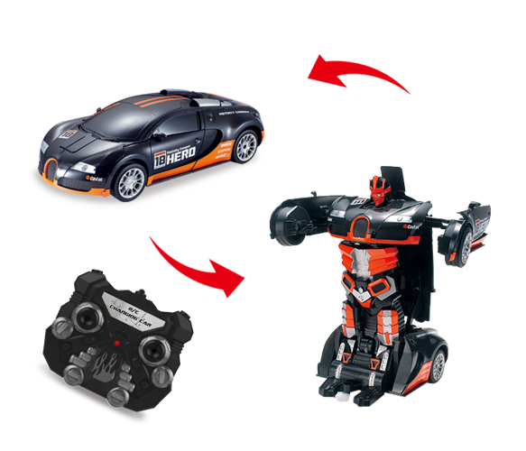 DUŻY ROBOT BUGATTI TRANSFORM HERO