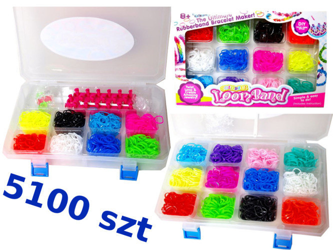 LOOM BANDS GUMKI 5100 szt KROSNO