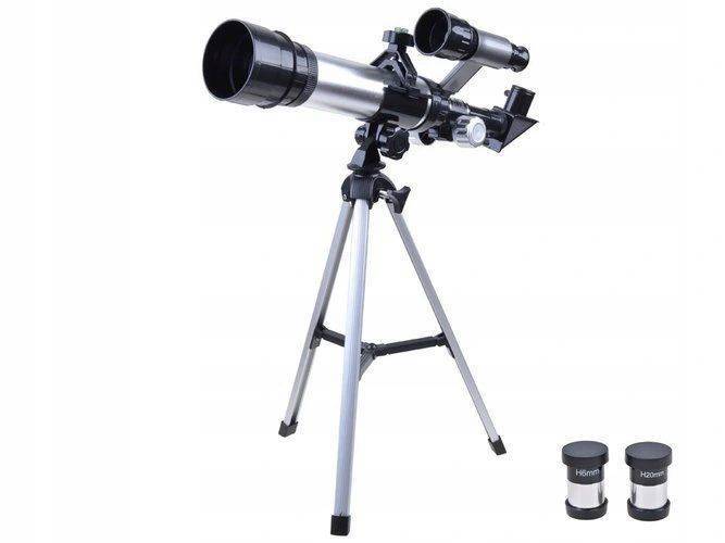 Luneta teleskop optyczny 2 x okular 16 i 70mm na statywie