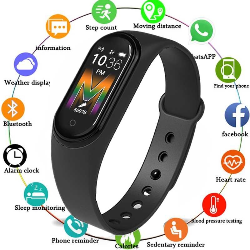 M5 OPASKA SPORTOWA SMARTBAND SMARTWATCH ZEGAREK czerwony