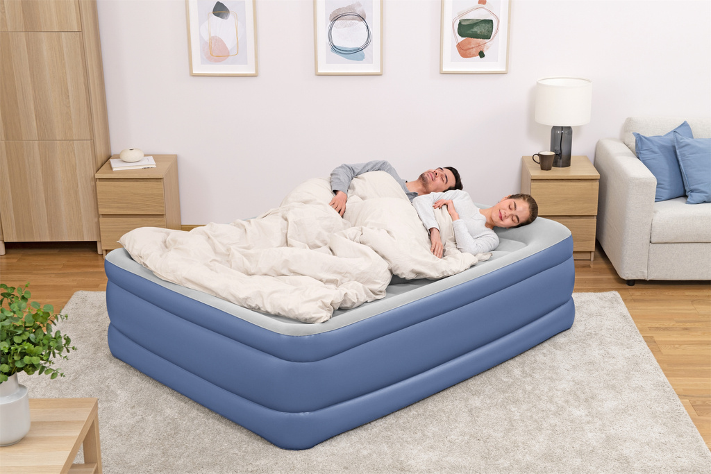 MATERAC ŁÓŻKO wbud POMPKA 203x152x61 BESTWAY 67690