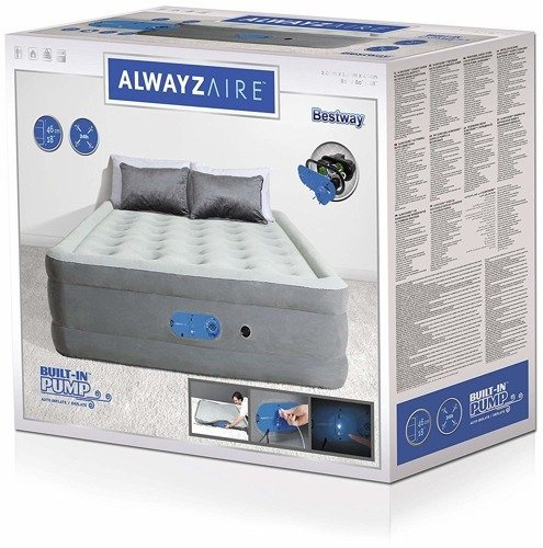 Materac BESTWAY AlwayzAire 67624 z pompką 203x152x46cm