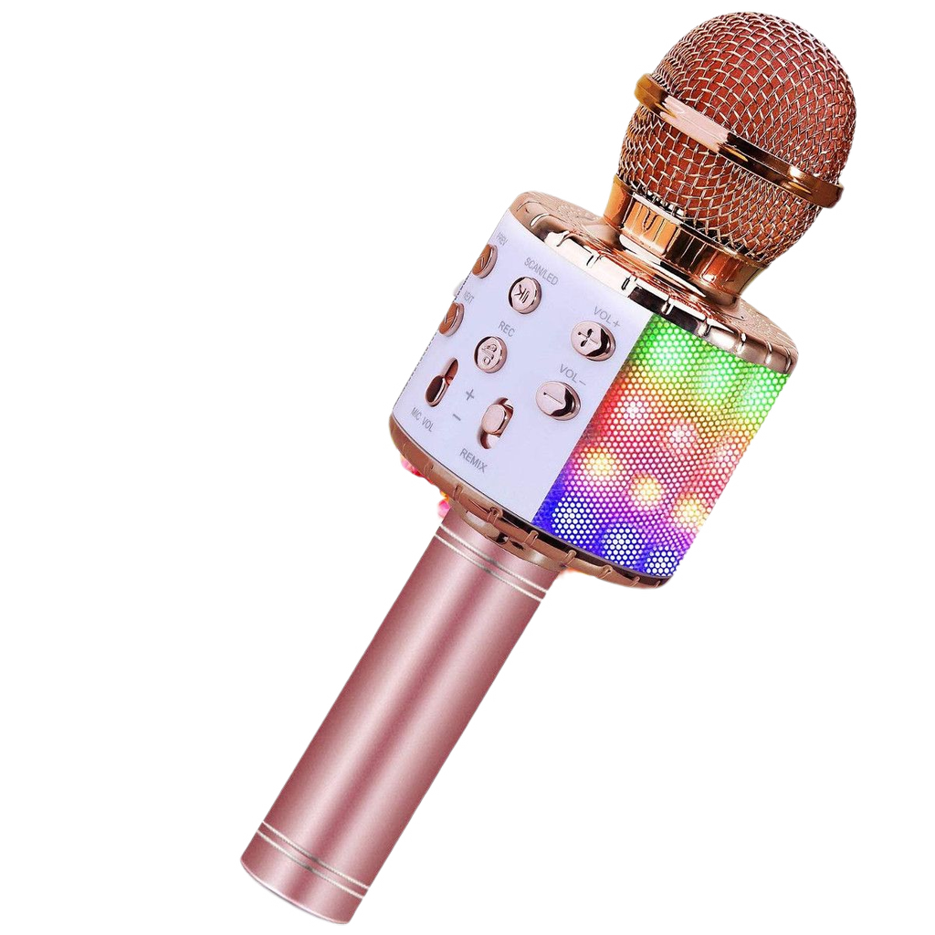 Mikrofon KARAOKE WS858L MIEDZIANY