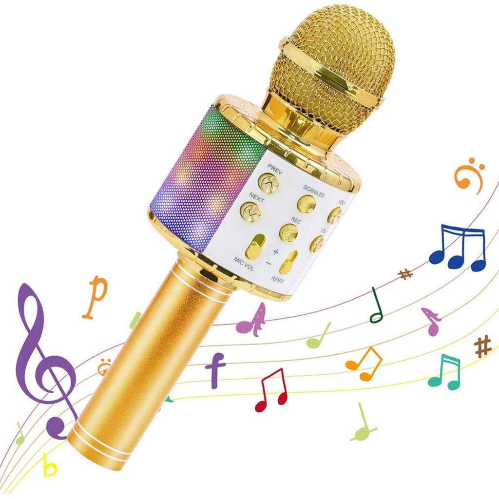 Mikrofon KARAOKE WS858L ZŁOTY