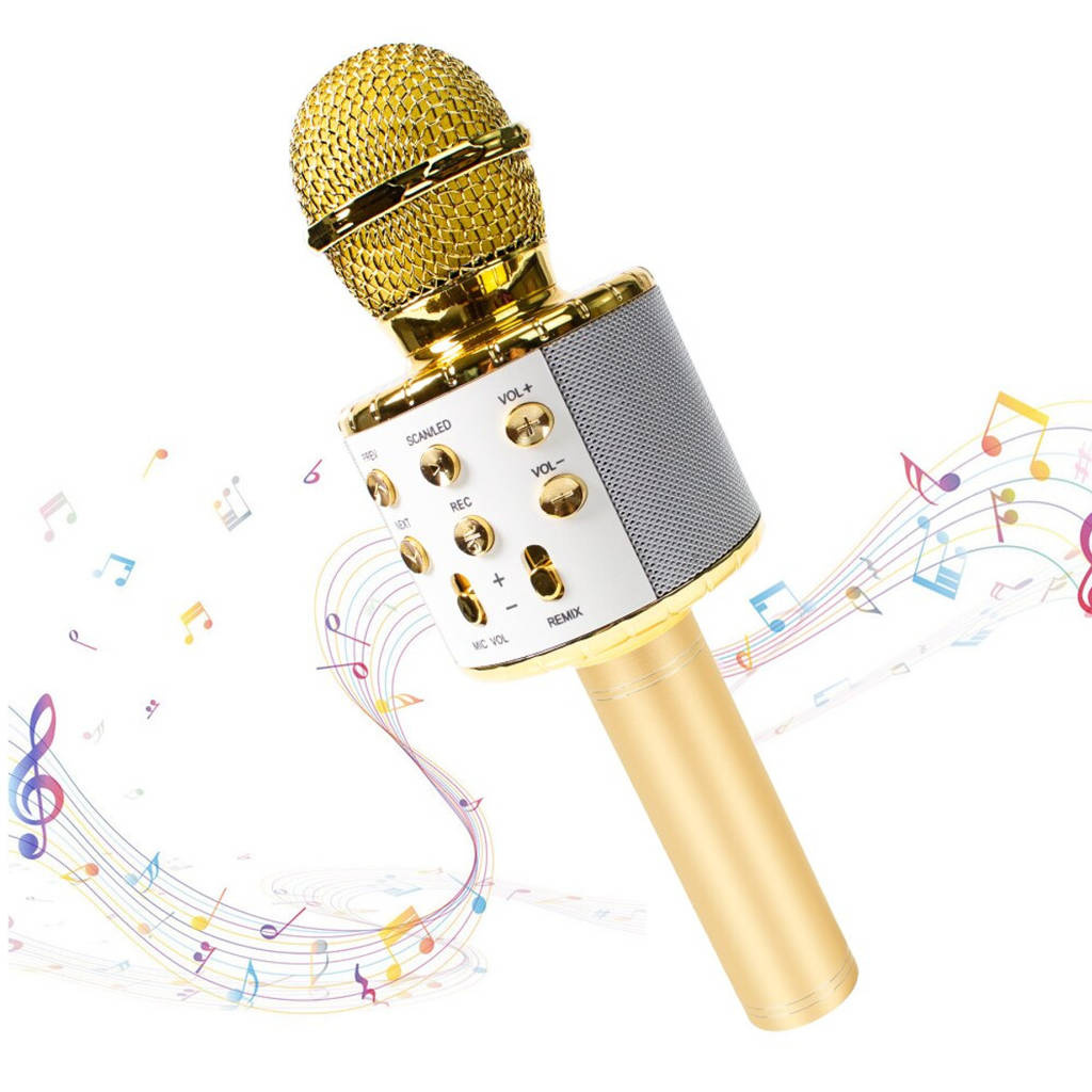 Mikrofon KARAOKE WS858L ZŁOTY