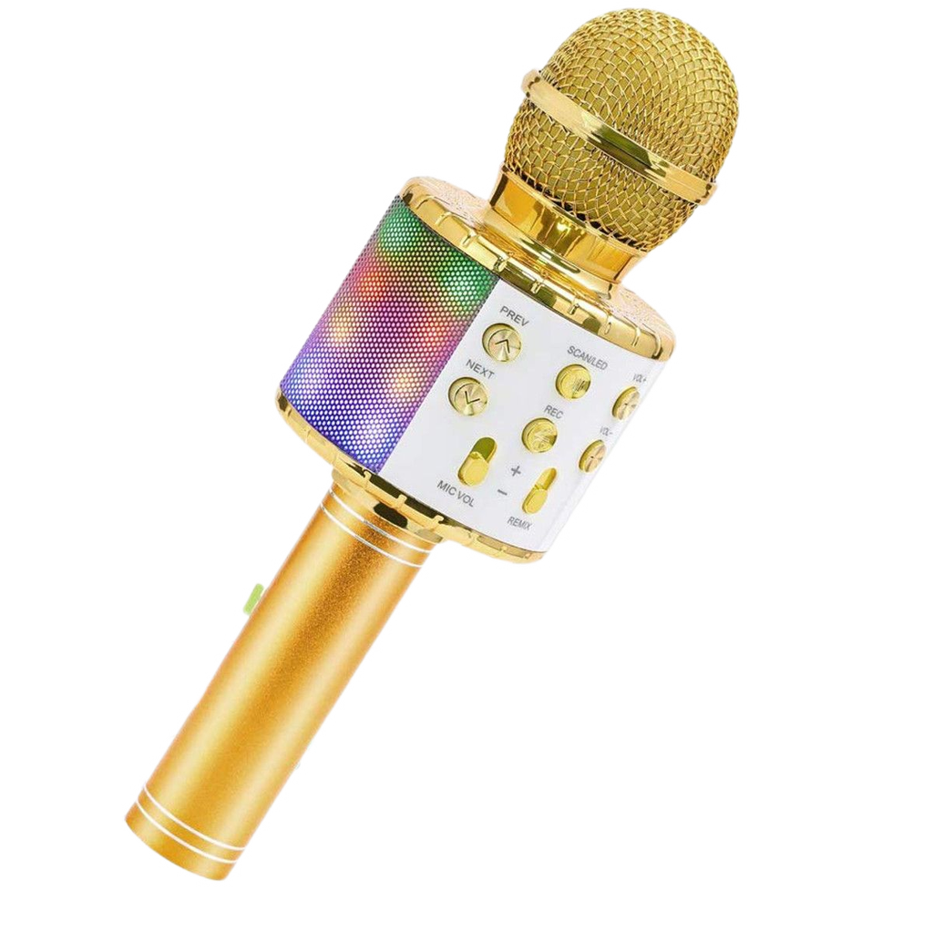 Mikrofon KARAOKE WS858L złoty lub czarny