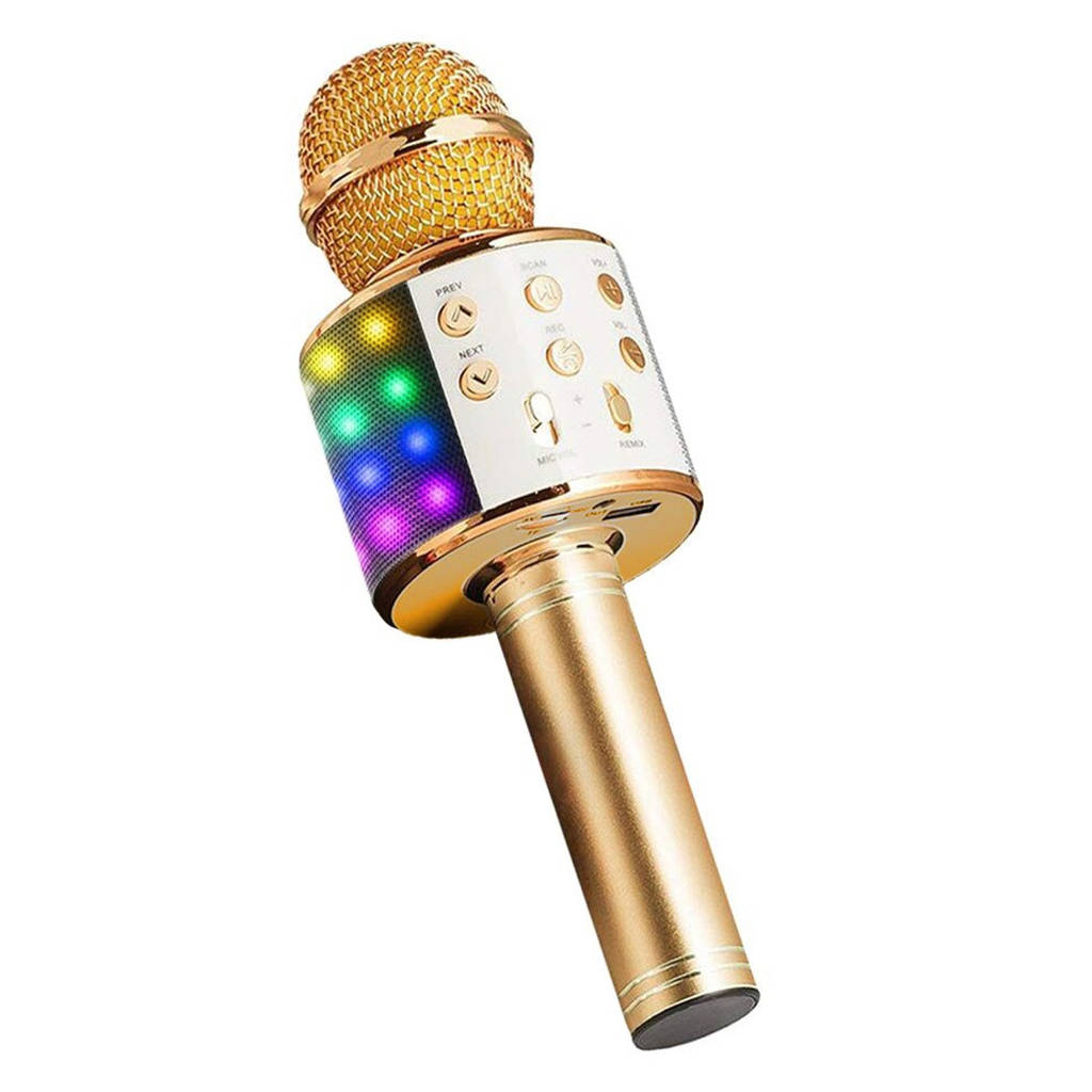 Mikrofon KARAOKE WS858L złoty lub czarny