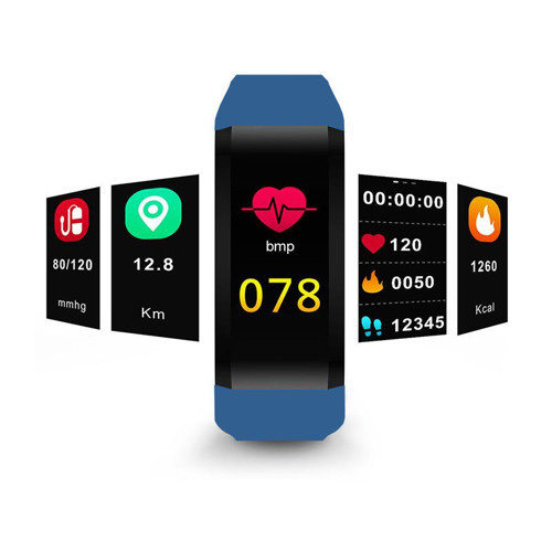Opaska Sportowa Smartband Puls Ciśnienie KOLOROWA