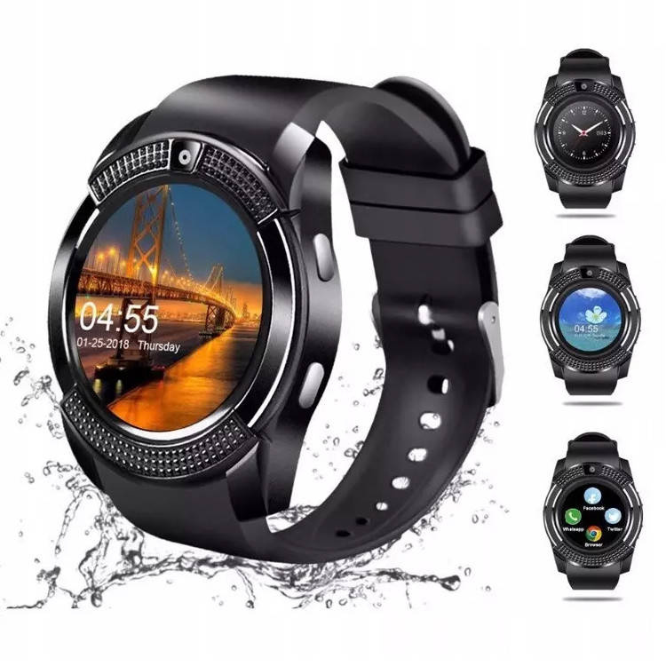 SMARTWATCH ZEGAREK KAMERA MIKROFON GŁOŚNIK V8 SIM