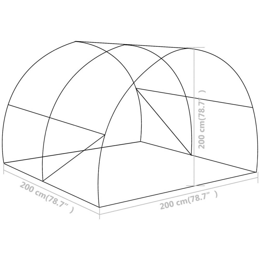 TUNEL FOLIOWY OGRODOWY WARZYWNY OWOCOWY 2 x 2