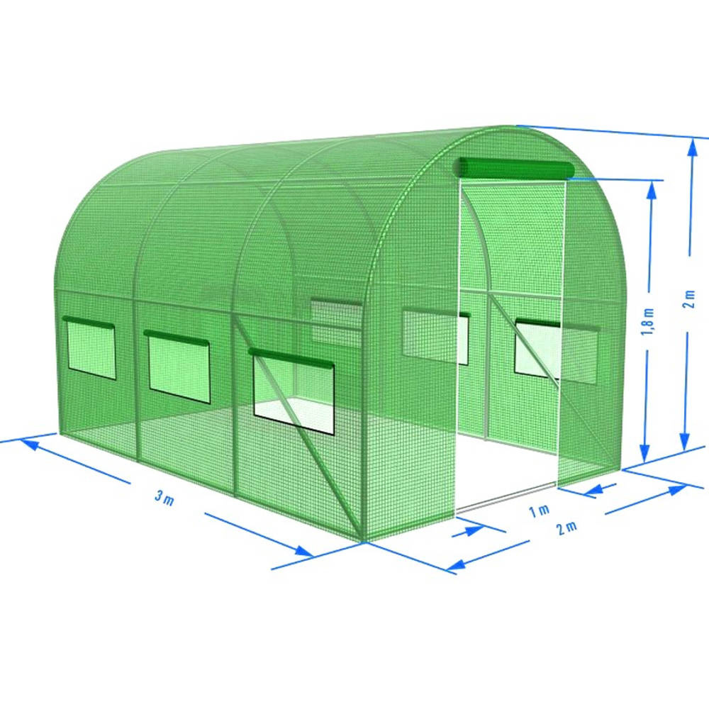 TUNEL FOLIOWY OGRODOWY WARZYWNY OWOCOWY 3 x 2m