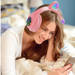 Słuchawki bezprzewodowe M2 różowe